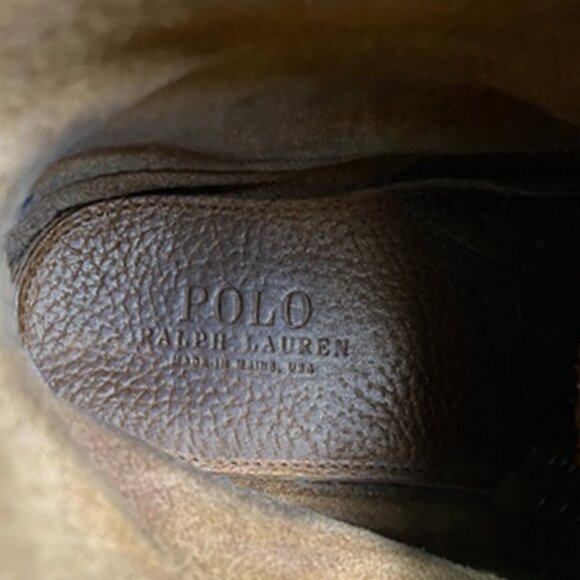 NEW $795 Polo Ralph Lauren Vandan Boots! 8.5  Brown Leather  Hand Made in USA main image 7